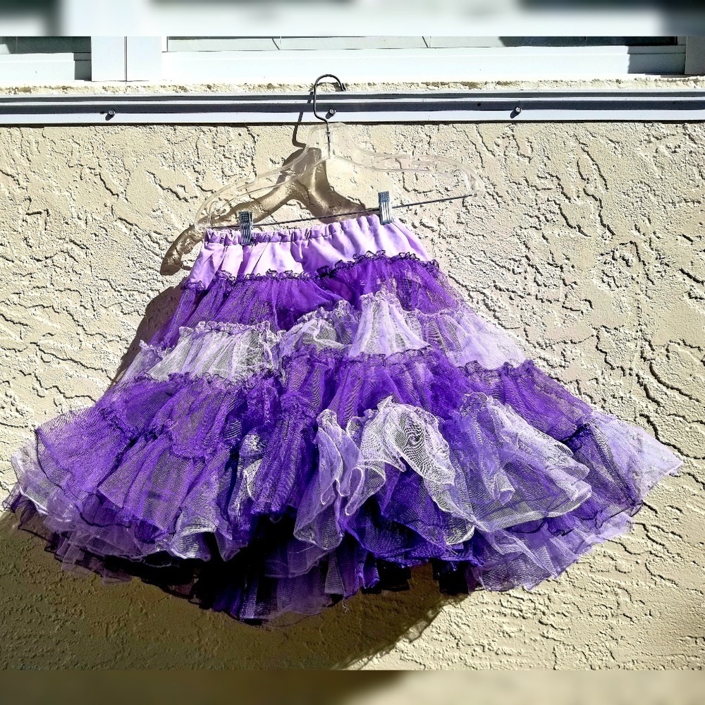 Ruffled TwoTone Petticoat Tutu • Rockabilly Pin-Up